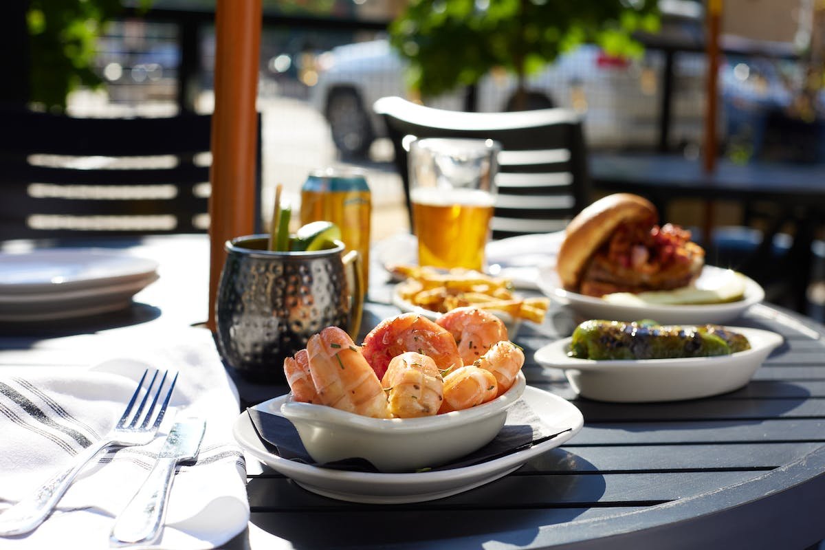 a plate of food on a table
